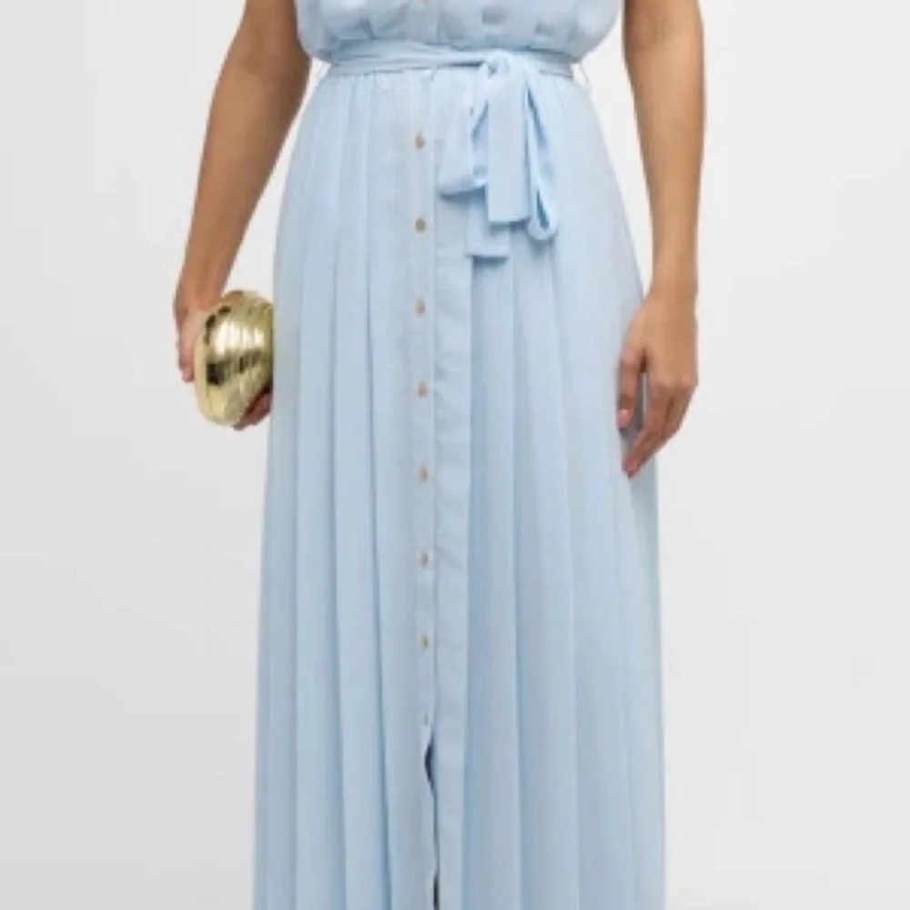 RAMY BROOK 
Coraline Pleated Maxi Shirtdress NEW nwt retails $745
 Medium blue - Picture 8 of 8